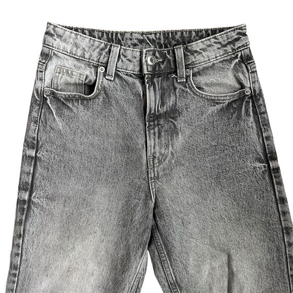 & Denim Classic Light Gray Wash Straight-Leg Jeans Size 2 - Picture 2 of 8